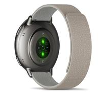 RoYiio Magnetic Silicone Strap for Amazfit Active 2/Active 2 (Square)/Cheetah (Square) Strap Soft Comfort 20mm Replacement Bands for Amazfit Bip 3/Bip 3 Pro/GTR Mini/GTS 4 Mini/GTS 3 - Milk Tea White