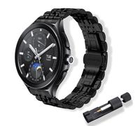 RoYiio Metal Strap for Xiaomi Watch 2/2 Pro/S4/S3/S2 Straps Forerunner 570 47mm/Forerunner 265 Strap Stainless Steel 22mm Replacement Band for Garmin Venu 4 45mm/Venu 3/Venu 2 - Black