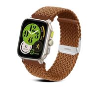 RoYiio Nylon Strap for Amazfit Active 2 (Square)/Active 2 Strap Cheetah (Square) Bracelet Soft Comfor 20mm Replacement Band for Amazfit GTR Mini/GTS 4/GTS 4 Mini/Bip 3 Pro/GTS 3 - Brown