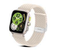 RoYiio Nylon Strap for Amazfit Active 2 (Square)/Active 2 Strap Cheetah (Square) Bracelet Soft Comfor 20mm Replacement Band for Amazfit GTR Mini/GTS 4/GTS 4 Mini/Bip 3 Pro/GTS 3 - Starlight