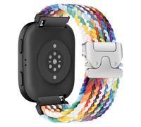 RoYiio Nylon Strap for Amazfit Balance 2 Straps Bip 6 /Bip 5 /Cheetah Round/Cheetah Pro Bands Soft Breathable Comfort 22mm Woven Nylon Strap for Amazfit GTR 4 /GTR 3 Pro - Official Rainbow