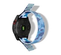 RoYiio Nylon Strap for Garmin Enduro 3 Band Fenix 8 47mm 51mm /Epix Series/Quatix Series/Marq Series, Comfortable Breathable, Adjustable Replacement Bands QuickFit 26mm - Blue Camouflage