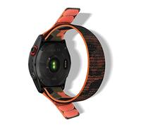 RoYiio Nylon Strap for Garmin Quatix 8 47mm/Quatix 7 Pro/Tactix 8 47mm/Fenix8 Pro 47 mm/Fenix E/7Pro/6Pro Strap Comfortable Breathable Band for Descent G2/Epix 2 (QuickFit 22mm, Orange Camouflage)