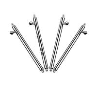 RoYiio Pack of 4 Quick Release Straps Accessories Premium Stainless Steel Spring Bars 18 mm / 20 mm / 22 mm / 24 mm Spring Bar 1.80 mm Diameter for Strap Connection Watches Bracelets, 18 mm