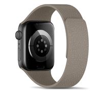 RoYiio Silicone Strap for Apple Watch SE 3/2 40mm Band Soft Comfort Magnetic Straps for Apple Watch Series 11/10 42mm, Series 9/8/7 41mm, Series 6/5/4/SE 40mm, Series 3/2/1 38mm - Light Brown