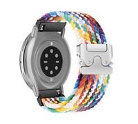RoYiio Strap for Amazfit Active 2 Square/Active 2 Band Bip 3 /Bip 3 Pro/Cheetah Square Bands Soft Breathable Comfort 20mm Woven Nylon Strap for Amazfit GTR Mini/GTS 4 /GTS 3 - Official Rainbow