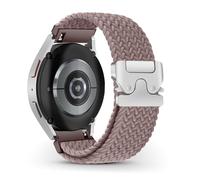 RoYiio Strap for Samsung Galaxy Watch 7 6 5 4 Band Galaxy Watch FE 40mm Bands Soft Breathable Comfort 20mm Woven Nylon Strap for Garmin Vivoactive 5 /Forerunner 165 /Vivomove Trend - Smoke Purple