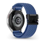 RoYiio Strap for Samsung Galaxy Watch 7/FE/6/5/4 Band Forerunner 570 42mm Straps Soft Breathable Comfort 20mm Woven Nylon Strap for Garmin Vivoactive 6/Vivoactive 5/Vivomove Trend - Blue