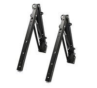 ROYJJ 1 Pair Folding for Seat Stool Bracket Hinge Folding Shelf Heavy Duty Shelf Bracket Cold-rolled Steel Hydraulic hidden folding shoe bench accessories