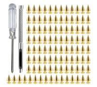 ROYJJ 100Pcs Elegant Cone Studs For Leather Craft Supplies And Clothing Accessories Including Jackets And Bags Daily Use Bag Belt Studs