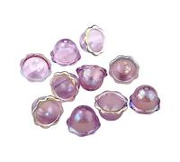 ROYJJ 10Pieces Elegant Acrylic Bells Pendant Acrylic Multi Petals Flower Bead Caps For Jewelry And Craft Projects Gift Wrapping Accessories