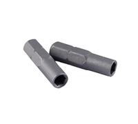 ROYJJ 2Pcs Hexagonal Shank Adapter for 6.35mm 1/4Inch Screwdriver Bit Adapter to 4mm Bits Holder Precisions Maintenance Tool Hexagonal shank adapter