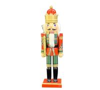 ROYJJ 35CM Christmas Decoration Cracker Doll European Wood Nutcrackers Puppet Soldier King Navidads Gift Home Decor Holiday Decoration Party Decor