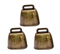 ROYJJ 3Pcs Horse Sheep Cow Grazing Copper Bells Brass Bells For Various Farm Animals Cattle Goat Farm Loud Bronze Pet Rainbow Ball Foam Balls Pets Dog Training Treat Minis Interactive Toy Soft Balls