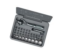 ROYJJ 40 In 1 Magnetic Ratcheting Screwdriver Set Steel Multiple Tool For Home Bike Extendable Handle 28pcs Bit