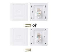 ROYJJ 86 Type Computer Socket Panel CAT5E Module RJ45 Cable Outlet