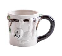 ROYJJ Artistic Hand Drawing Ceramic Cup Elegant Animal Designs Coffee Mugs Delicate Ceramic Mug for Art Enthusiasts Decorative Display Mug