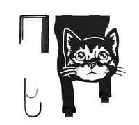 ROYJJ Black Coated Animal Shaped Hanger Wide Load Capacity Over Door Hanging Hook for Bathroom Bedroom Storage Solution Bedroom Bathroom Door Hook