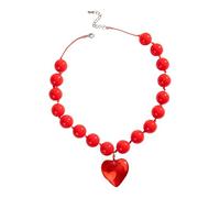 ROYJJ Elegant Beaded Large Heart Necklace Symbolizing Forever Love And Sophistication For Fashion Forward Women Party Accessories