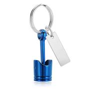 ROYJJ Engine Cylinder Theme Keychain Memorial Pet Ashes Storage Mechanical Metal For Pet Remembrance Metal Urn Keychain For Ashes