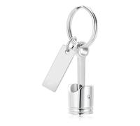 ROYJJ Engine Cylinder Theme Keychain Memorial Pet Ashes Storage Mechanical Metal For Pet Remembrance Metal Urn Keychain For Ashes