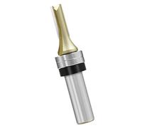ROYJJ Industrial 12.7mm Double Bearing Rabbeting Router Bit 1/2Inch Shank for Woodworking and Composite Materials Smooth Cut