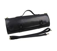 ROYJJ Kitchen Bag Black Canvas Roll Bag 10 Knives with Zipper for Chef Portable Holder Die Cuts for Card Making On