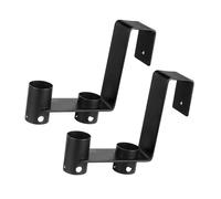 ROYJJ Metal Pool Accessory Organizers 2 Pieces Set for Brushes Net Vacuum Head and Poles Fence Hanging Storage Solution Pool Poles Storage Solution