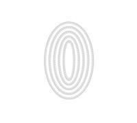 ROYJJ Nested Oval Frame Metal Cutting Dies Stencils Template For Cards Making Journaling Decorations Embossing Machine Metal Frame