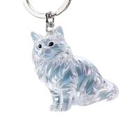 ROYJJ Portable Pet Hair Storage Pendant Kitten-Shaped Design Hair Collector Owners Gift Easy Collection Acrylic Cats Storage Box