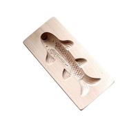 ROYJJ Premium Carved Carp Wooden For Traditional Baking And Handmade Kitchen Tool Steamed Buns Bakeware Cake Making Tool