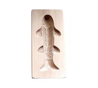 ROYJJ Premium Carved Carp Wooden For Traditional Baking And Handmade Kitchen Tool Steamed Buns Bakeware Cake Making Tool
