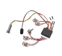 ROYJJ Prewire Bass Preamp Circuit Pickup Active Passive Equalizers for Active Bass Pickup Guitar Wiring Harness Bass Pickup