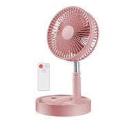 ROYJJ Rechargeable USB Table Fan 7200mAh Portable Stand Cooling Small Foldable For Desk Home Office Bedroom Ceiling Outdoor Tents Remote Control Timing Portable Bed Hanging