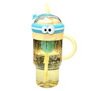 ROYJJ Silicone Straw Cup Large Capacity Water Bottle with Handle Multipurpose Beverage Container Portable Girls Drinkware Camping Gear