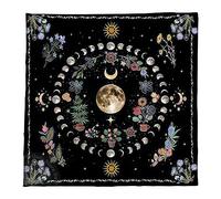 ROYJJ Square Flannelette Tarot Cloth Board Game Pad Astrological Oracles Pad Table Cover Card Mat Divinations Tablecloth Divinations Tablecloth Board Game Table Cloth Pendulum Mat For Tarot Card