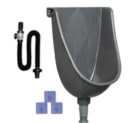 ROYJJ Wall Mounted Urinal GSpace Saving Design Bathroom Fixture Simple Installation for Home Public Restrooms Household wall-mounted waterless gray dustpan urinal