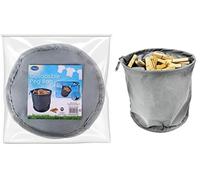 Royle Home Peg Bag with Drawstring and Clip - Collapsible Hanging Clothes Pins Pegs Storage Bag Peg Basket 18x8cm