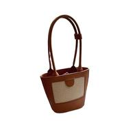 Roymi Straw Small Handbag, Country Pastoral Tote Bag For Girls, Sweet For Holiday(Brown), Brown, One Size, Brown, One Size, Brown, One Size