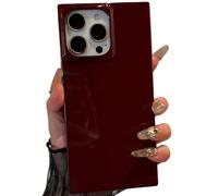 RoyMonkey Compatible with iPhone 16 Pro Case, Burgundy