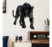 RoyoLam Lifelike Panther Wall Decal Nursery Wildlife Animal Wall Sticker Removable Peel and Stick Wall Art Decor Decoration for Kid Baby Preschool Living Room Playing Room Bedroom School Classroom