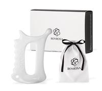 ROYROSA® 로이로사 매직괄사, 100% Ceramic Guasha, Facial and Body Acupuncture Therapy, Reduce fine Lines, Wrinkles and Muscle tensions, Made in South Korea (ROYROSA GUASHA)
