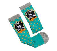 Roy's Boys Men's Light Brown Cartoon Baked Beans Crew Socks, 1 Pair