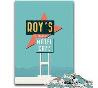 Roys Motel 1000 Piece Jigsaw Puzzles for Adults Gifts,Help The Brain Exercise Addictive Toys to Cultivate Patience Suitable for Couples (38x26cm)