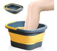 Roysmart Foldable Foot Bath with Massage, 13L Foot Bath, Foldable, Foldable Foot Bath for Stress Relief, Foldable Bucket, Large Foot Bath Bucket, Relieve Fatigue