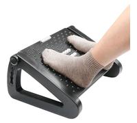 Roysmart Foot Rest Desk, Height-Adjustable Footstool, Ergonomic Footrest, Relieve Leg, Knee and Back Pain, Non-Slip Footrest with Massage Function for Office and Home