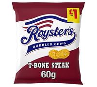 Roysters T-Bone Steak Crisps 60g - Box of 16
