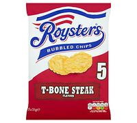 Roysters T-Bone Steak Multipack Crisps, 5 x 21g