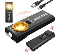 ROYTOA Rechargeable Work Light, 1200 Lumens EDC Slim Flat Flashlight with Magnetic Base&Back,Proximity Sensor,Clip for Pocket, Small Portable for Car Repairs/Inspection/Travel/Hiking/Emergency/Camping