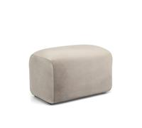 Royton Footstool - Stone Velvet Stone